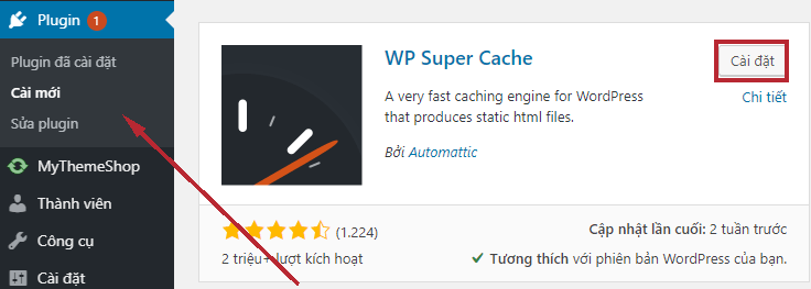 plugin wp super cache