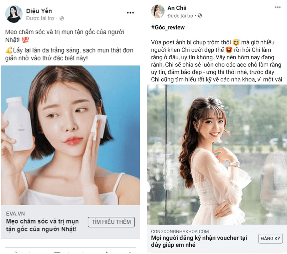 Quảng cáo Prelander bằng dạng page cá nhân tự chia sẻ