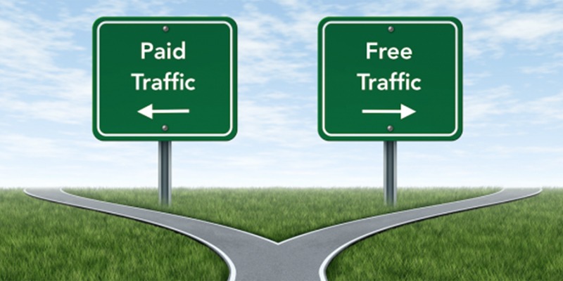Image result for free traffic vs paid traffic