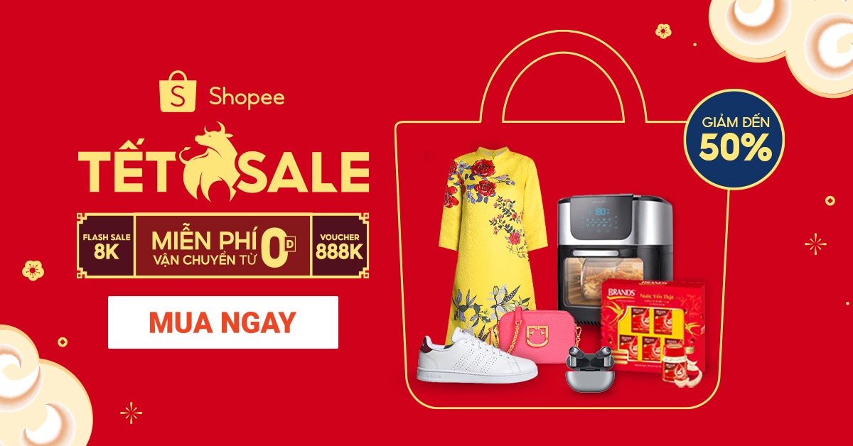 Read more about the article [ SHOPEE ] Shopee Tết sale Thưởng hết ga