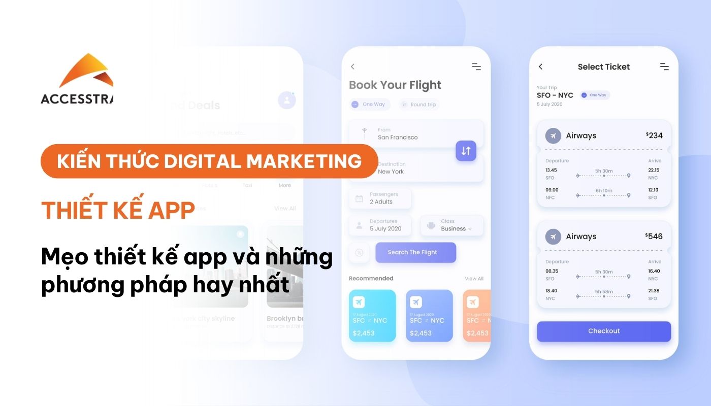 Các mẹo thiết kế app đẹp