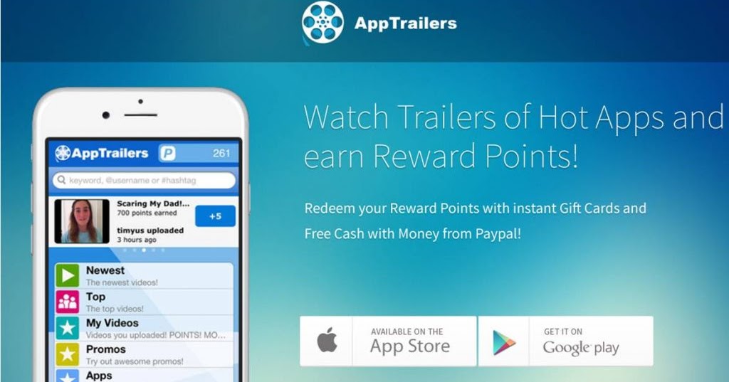 AppTrailer - app xem video kiếm tiền