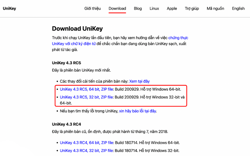 cách tải UniKey