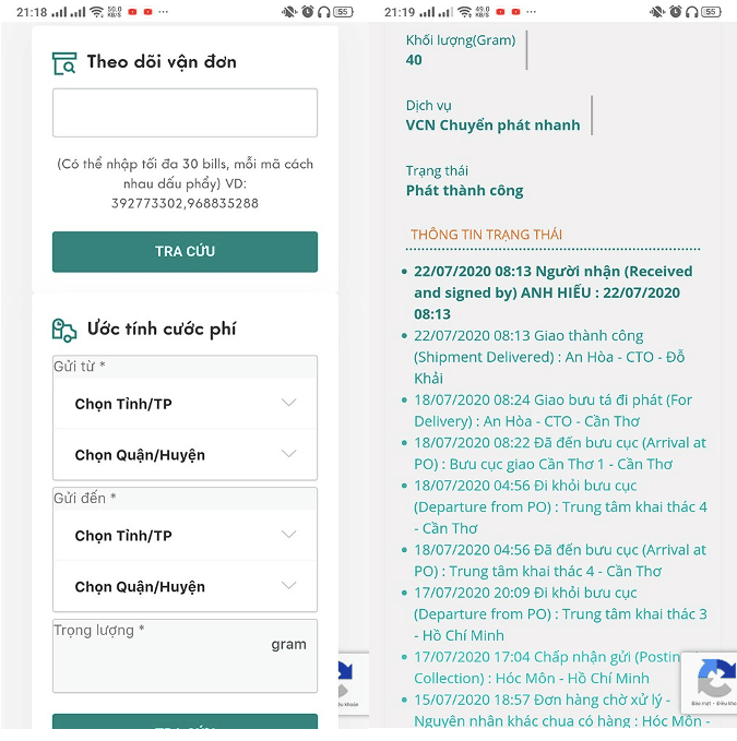 Cách tra cứu Viettel post trên website
