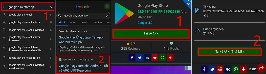 Tải Google Play về điện thoại Android