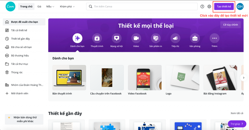 cách sử dụng Canva