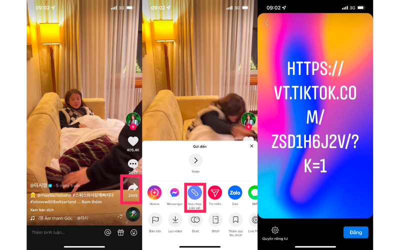 Cách chia sẻ video TikTok lên story Facebook