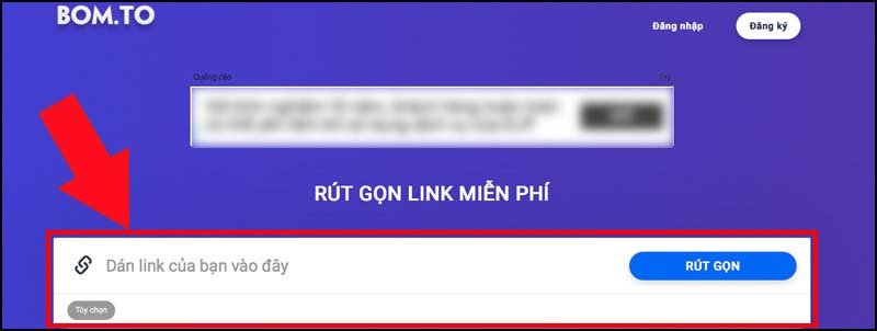 Rút gọn link nhanh chóng đơn giản bằng bom.to