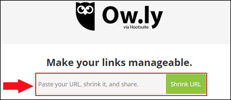 Rút gọn link google meet bằng Ow.ly