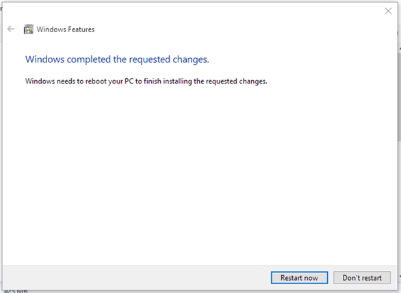 Chọn Restart Now để thực hiện các thay đổi trên trình duyệt (Internet Explorer là gì)
