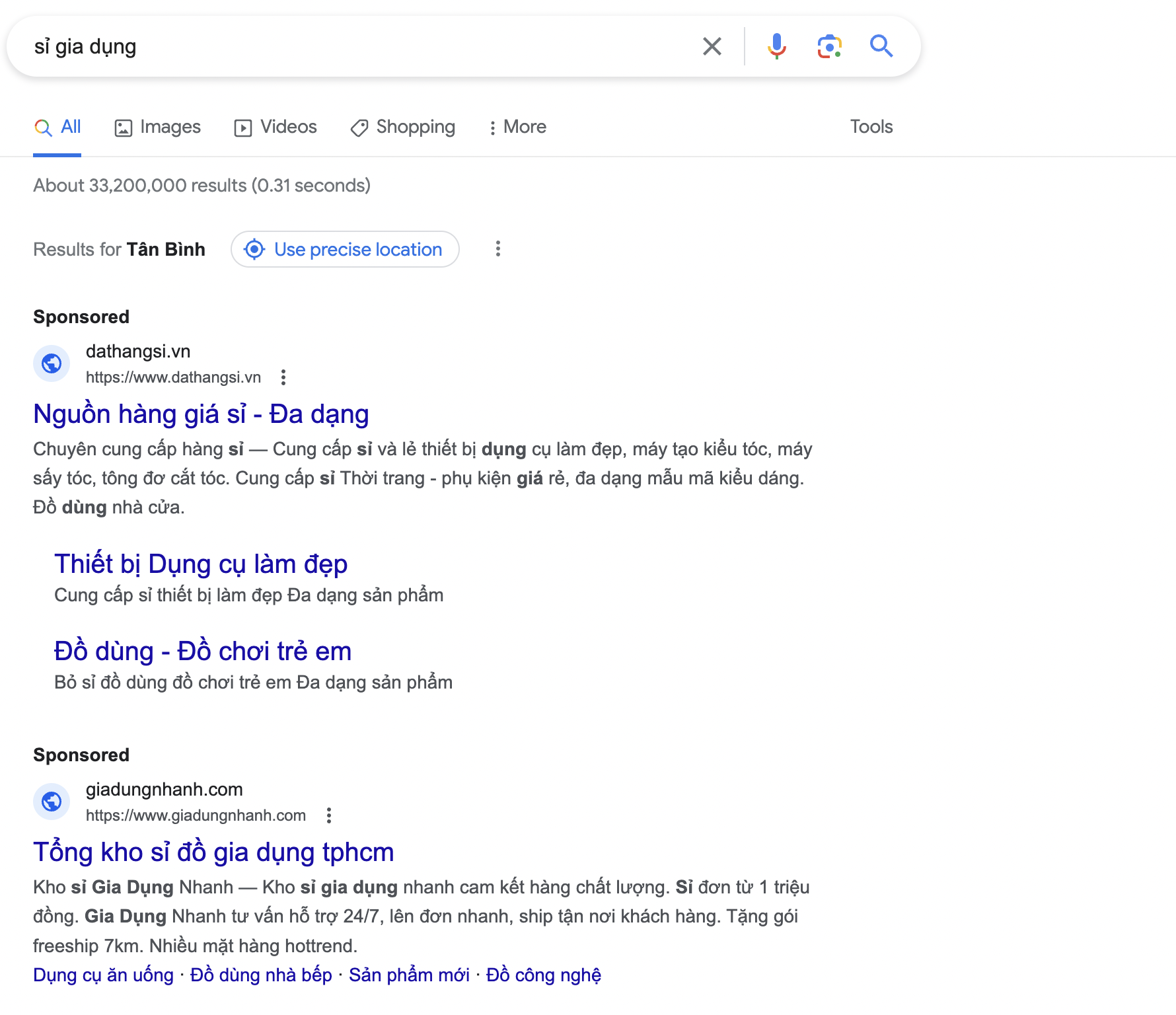 Tìm kiếm trên Google