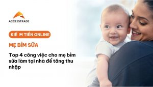top 4 công việc cho mẹ bỉm sữa