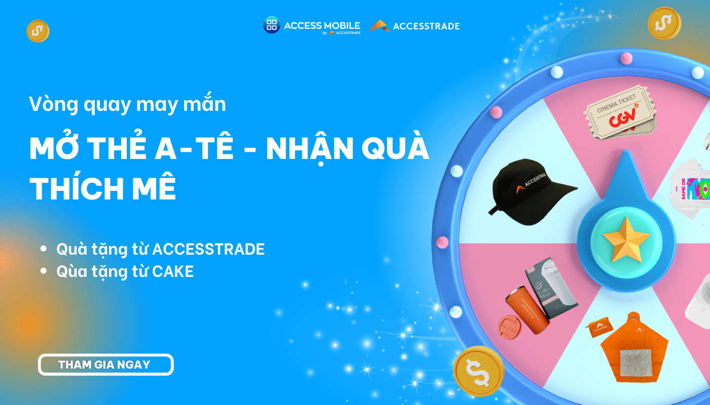 chương trình thưởng thẻ thành viên ACCESSTRADE tháng 6.2023