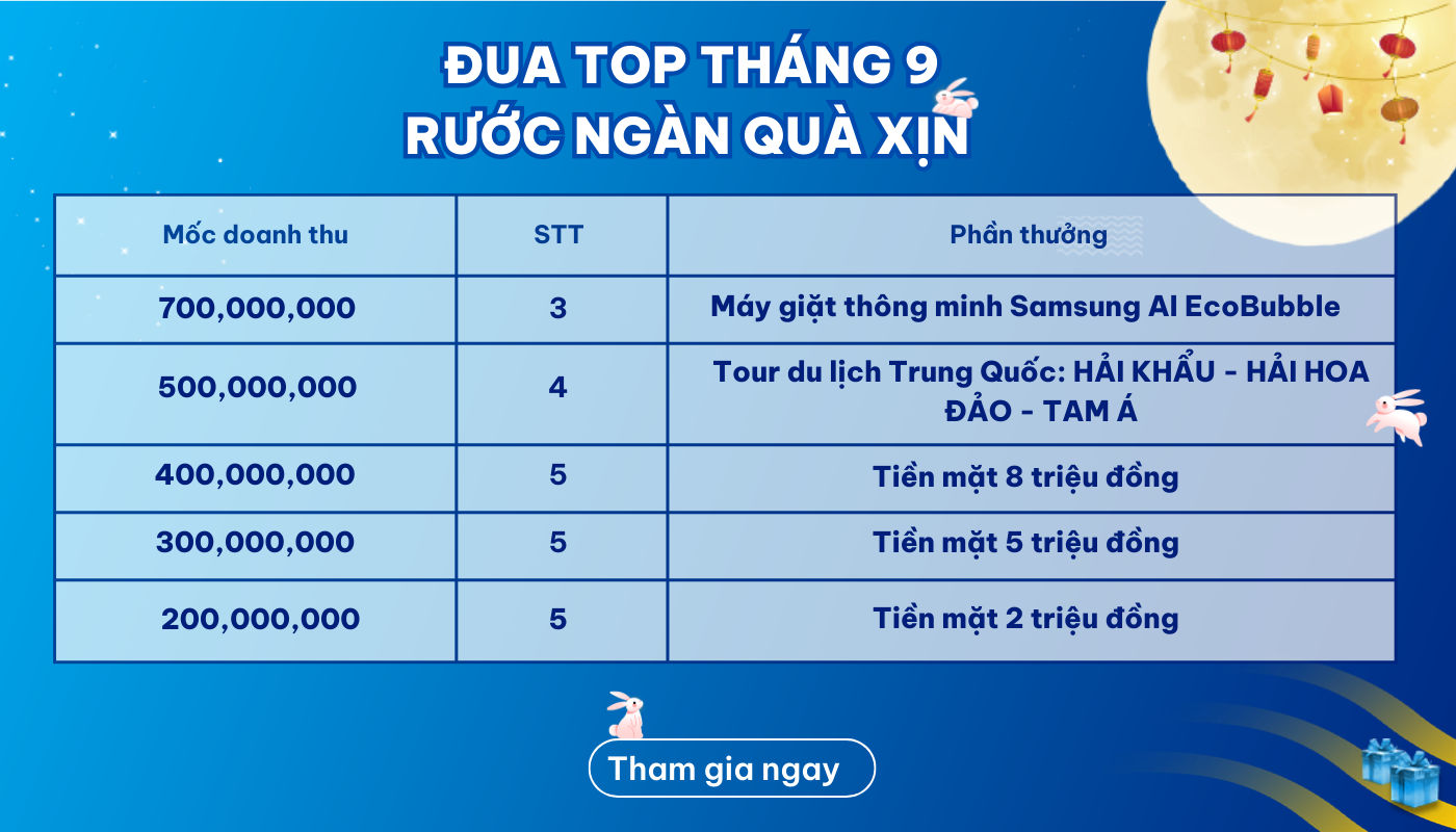 đua top tháng 9