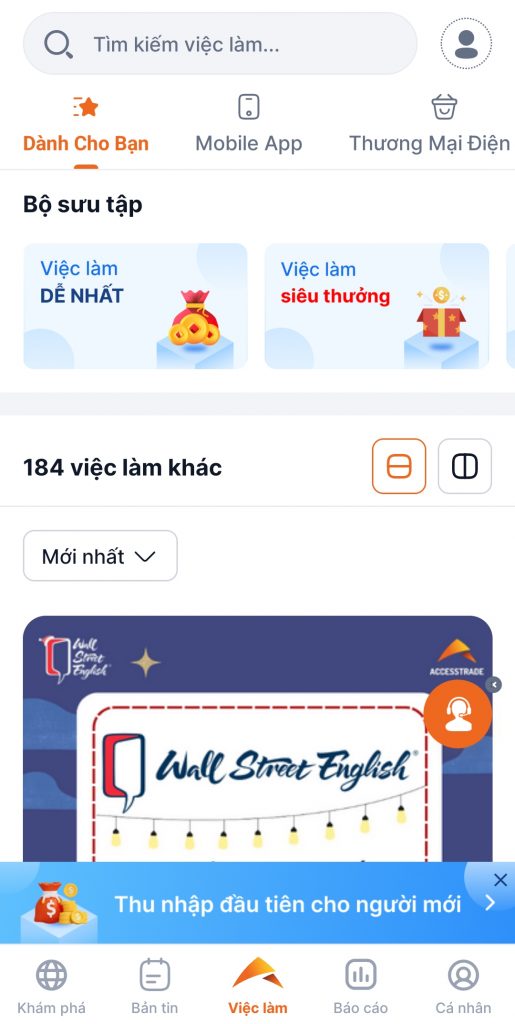 Nhiều chiến dịch cho bạn lựa chọn