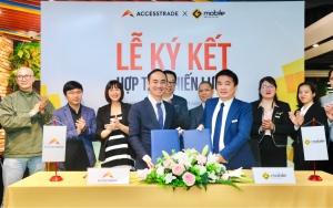 lễ ký kết hợp tác giữa ACCESSTRADE với GTEL