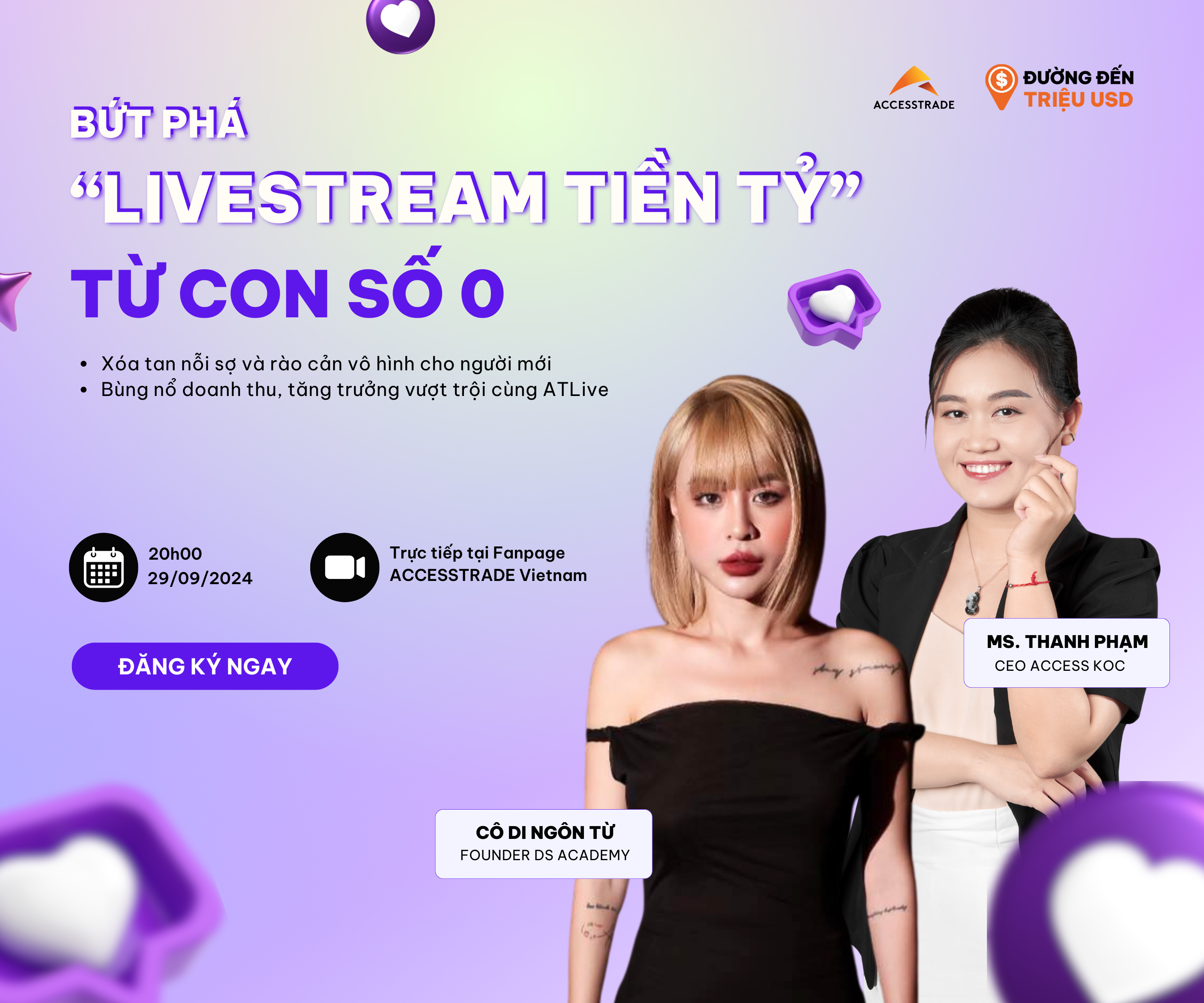 Event livestream tiền tỉ