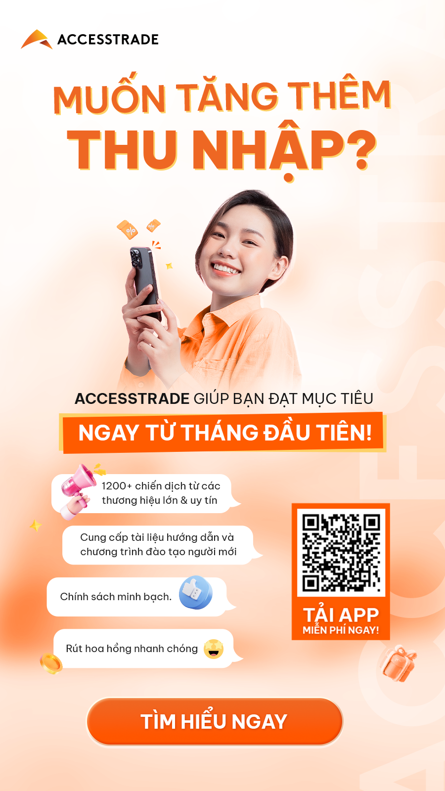 ACCESSTRADE giúp bạn kiếm tiền