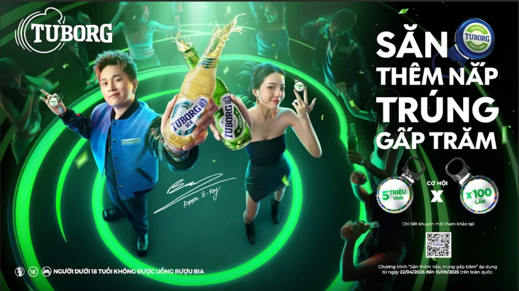 Tuborg - Săn thêm nắp, trúng gấp trăm