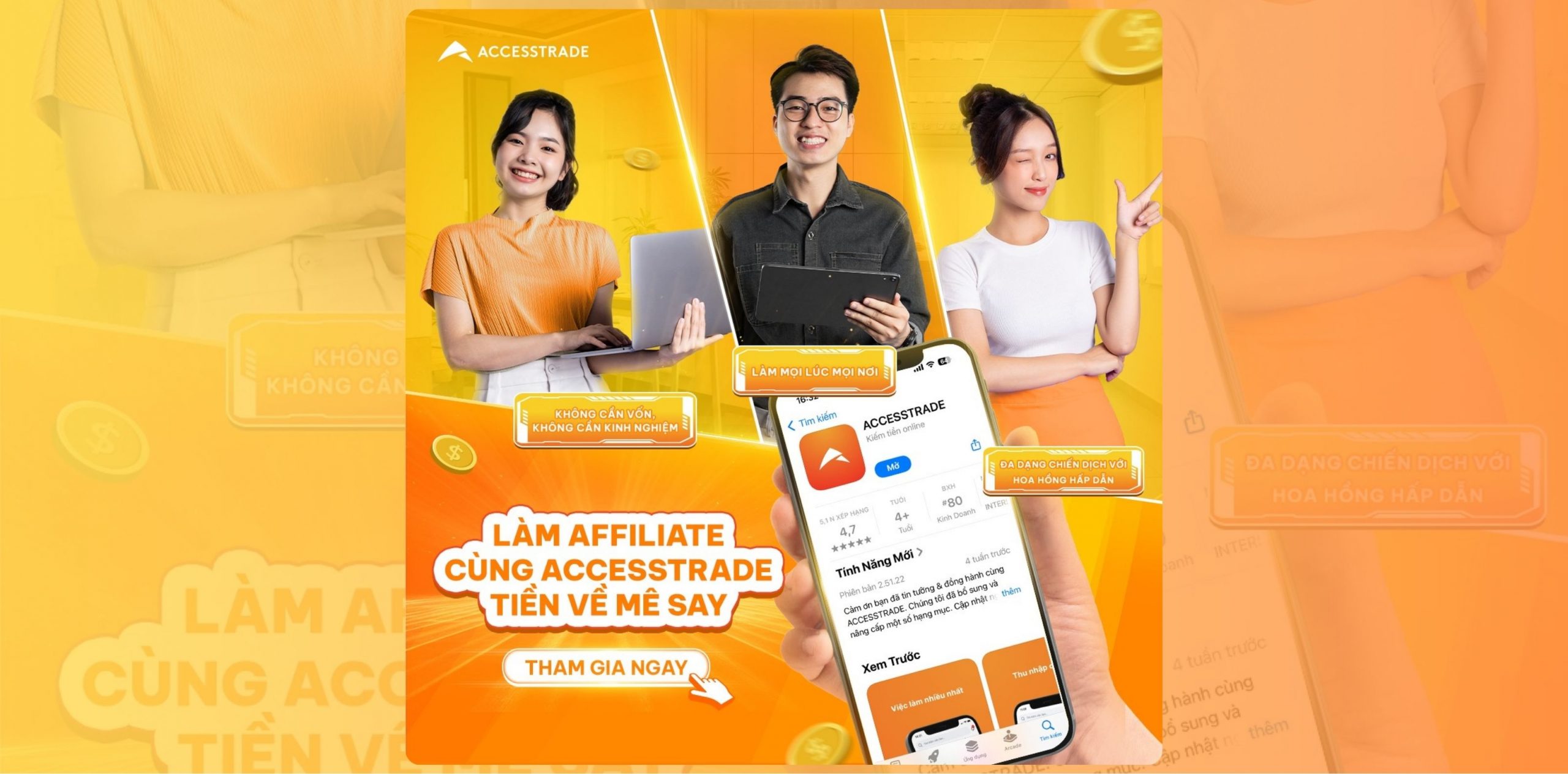 kiếm tiền online cùng ACCESSTRADE