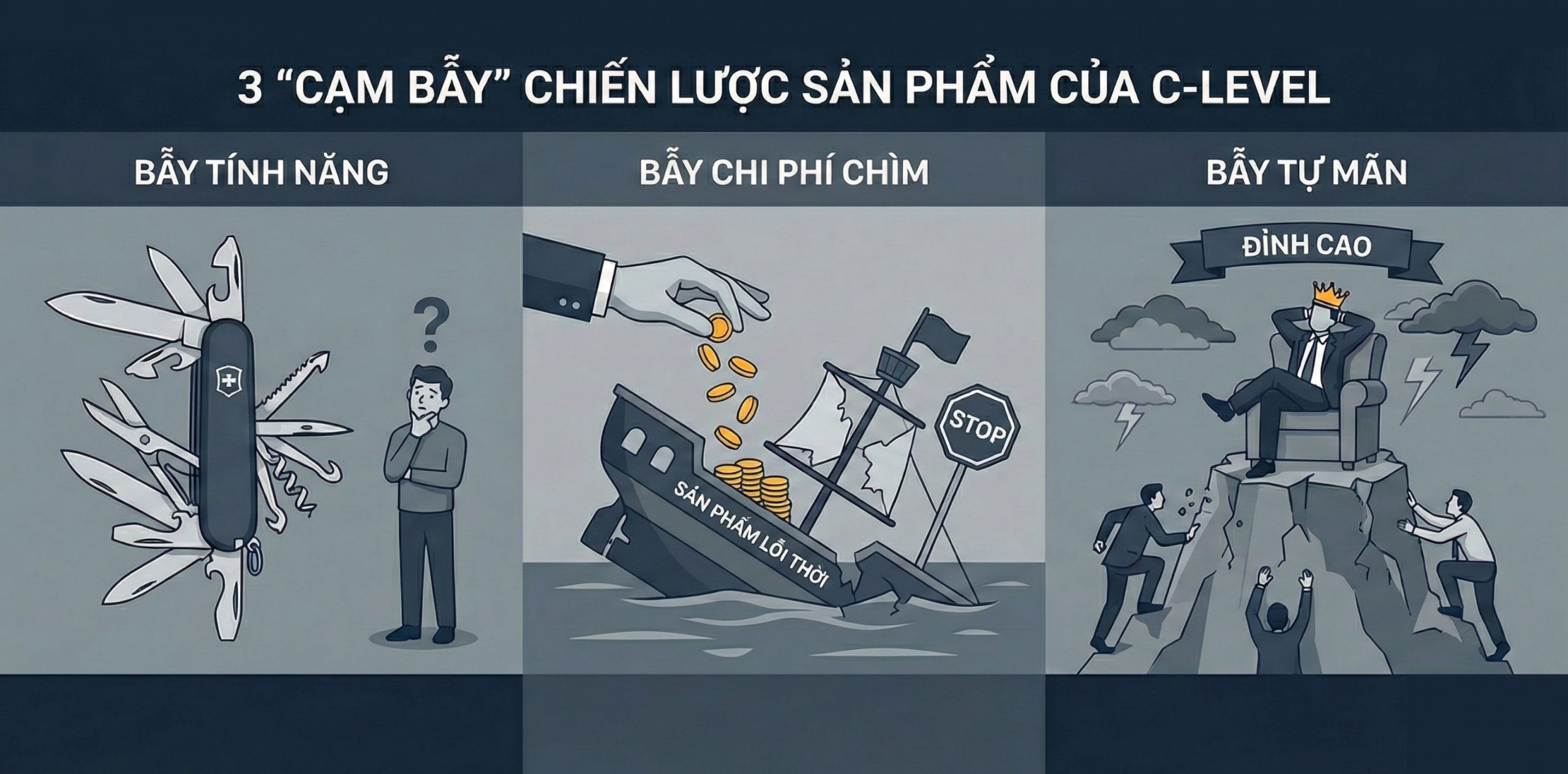 3 cạm bẫy chiến lược sản phẩm